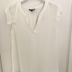 J.Crew White V-Neck Work Blouse Tank 2P